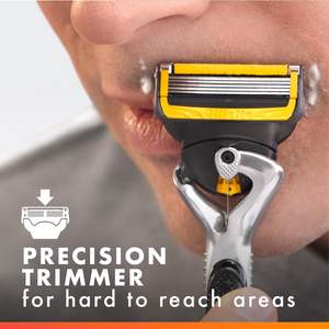 Rasoir Gillette ProGlide Shield pour homme, rasoir à 5 lames, avec tondeuse de précision, glisse et confort, manche + 4 recharges de lames - Product Image 6