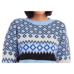 Maglione Vintage Casual da Donna Karen Kane in Jacquard Blu Navy con Logo Frontale e Decorazione a Bottoni per la Stagione Autunno/Inverno - Product Image 2