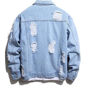 Chaqueta vaquera de camionero con botones de manga larga informal para hombre, abrigo vaquero de motorista, prendas de vestir - Product Image 2