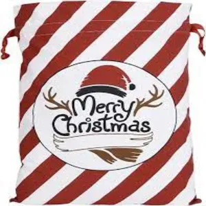 Top Quality Customized Christmas gift Bag Custom Silk Item Style Pattern Letter Promotion Uk