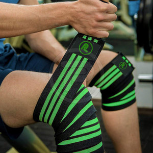 Enveloppes de genou de gymnastique professionnelle musculation Fitness enveloppes de genou haltérophilie personnalisées - Product Image 2