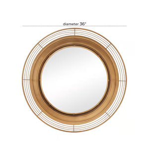 Marque de distributeur personnalisée Miroir décoratif pour la maison en verre à montage mural Style moderne Exportation OEM de l'Inde - Product Image 5