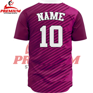 Vente directe d'usine, maillot de baseball sur mesure, respirant, de haute qualité, avec un nouveau design, 100% polyester, séchage rapide - Product Image 4