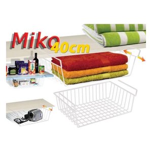 Panier sous-étagère (40x26x14cm) Miko Blanc 157845 - Product Image 2
