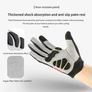 Coussinet antichoc antidérapant Gants de vélo VTT Gants de cyclisme à réflexion avec écran tactile pour le sport, le fitness, la course à pied et le vélo - Product Image 3