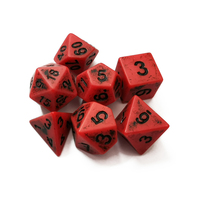 Ensemble de dés en acrylique antique de luxe, 7 pièces, pour DND RPG, jeu de dés polyédriques