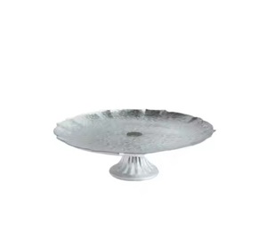 Soporte redondo para pasteles y postres de níquel y metal Soporte para pasteles y cubiertos de metal de forma cuadrada de calidad Hammred a precio competitivo - Product Image 4