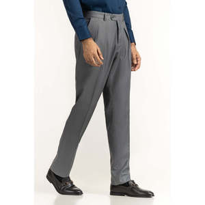 Pantalones de Vestir para Hombre, Corte Regular, Formales, para Negocios, con Decoraciones de Cremallera, Cintura Media, Rectos, de Seda Worsted, Disponibles en Varios Colores, Tallas XL a 4XL - Product Image 1