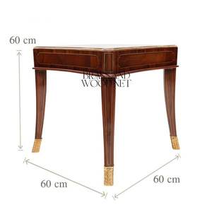 Juego de Mesa de Centro de Madera Clásica de Lujo con Dos Mesas Auxiliares - Product Image 6