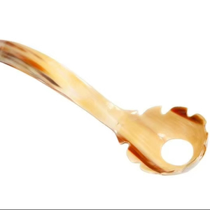 Cuillère de bar en corne naturelle de meilleure qualité, couverts en corne de buffle et de boeuf faits à la main pour restaurants et décoration de table - Product Image 1