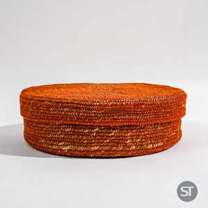 Seagrass Cover Basket with Braided Round Bowl Set Spice Storage Use - Product Image 5