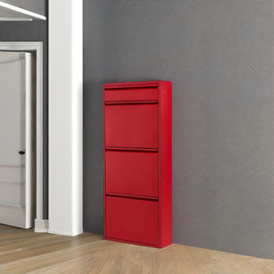 Meuble à chaussures en acier inoxydable au design moderne, 3+ niveaux, gain de place, facile à assembler, pour salon, maison et entrepôt - Product Image 1