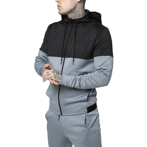 High Quality Men's Skinny Tracksuits Custom Logo Printed Hooded Collar New Arrival Solid Color Long Sleeve Direct Factory Supply - Product Image 6