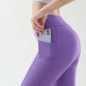 Shorts de Yoga para Mujer, Transpirables, Sin Costuras, Cintura Alta, Spandex, Nailon, Secado Rápido, Ropa Deportiva para Gimnasio, Running, Fitness, Servicio Personalizado OEM - Product Image 6