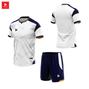 Vêtements de football unisexe de haute qualité, ensembles de maillots de football avec logo personnalisé, survêtements de conception d'usine OEM de différentes couleurs pour adultes. - Product Image 5