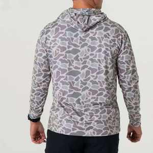 High Quality Performance Breathable Fishing <b>Hoodie</b> Stretch Fabric 100% Polyester Long Sleeve UV Protection Fishing <b>Shirts</b> - Product Image 3
