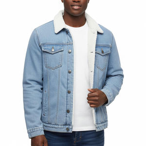 แจ็คเก็ตเดนิมเพิ่มประสิทธิภาพการสวมใส่ที่ดีที่สุดสำหรับผู้ชาย ขายส่งราคาดี ลุคสตรีท แจ็คเก็ตเดนิมสีพื้นสำหรับผู้ชาย - Product Image 6