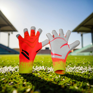 Venta al por mayor de cuero de alta calidad Protección de las manos antideslizante deportes GUANTES DE Portero profesional guantes de portero de fútbol - Product Image 5