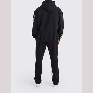 Ensemble de survêtements 2 pièces pour hommes, veste à fermeture éclair et pantalon de jogging avec poches à fermeture éclair, vêtements de sport pour la course à pied en salle de sport - Product Image 3