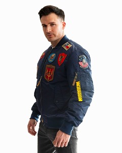 Bomber Jacket Factory Custom made Precio al por mayor Hombres Bomber Jacket Para la venta en grandes cantidades chaqueta bomber - Product Image 2
