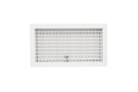 Grille à double déflection moderne, à haut débit d'air, réglable, à efficacité énergétique, en aluminium anodisé avec revêtement électrostatique pour atelier