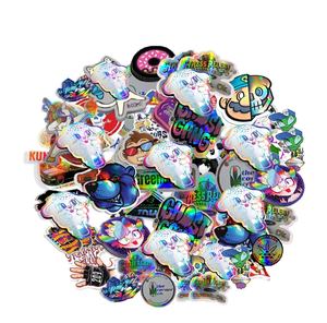 Durable Waterproof Vinyl Holographic Carton <b>Stickers</b> Vibrant Reflective Finish <b>for</b> <b>Laptop</b> Water Bottles Labeling Promotions - Product Image 1