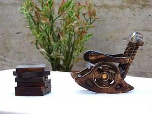 Juego de Posavasos de Madera Clásicos, Protección Duradera para Mesa, Superficie Lisa, Estilo Bohemio, Ecológico, Hecho a Mano, Diseño Personalizable - Product Image 2