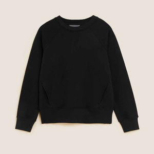 Sudadera Ligera de Último Diseño para Mujer, Color Sólido, Estilo Informal, Talla Personalizada, 100% Algodón, Personalizable, Otoño Invierno - Product Image 6