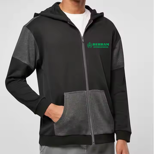 Sweat-shirts à capuche zippés pour hommes de bonne qualité, 100 % coton molletonné/éponge française, séchage rapide, respirants, faible MOQ, tendance - Product Image 6