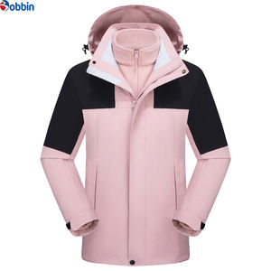Chaqueta Unisex Personalizada para Exteriores, de Alta Calidad, para Invierno, Corte Regular, Cálida, con Forro Polar, Cremallera, de Poliéster/Nailon, Informal, para Hombre y Mujer - Product Image 4