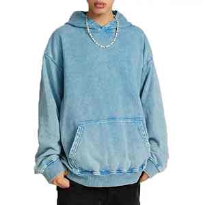 Venta al por mayor de ropa para hombres Personalizar Logo Hombres Sudaderas con capucha en blanco Sudaderas para hombres - Product Image 2