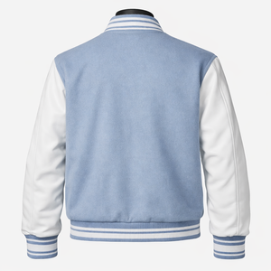 Chaqueta Varsity Premium para Hombre, Chaqueta Satinada Personalizada con Parche de Letras de Chenille, Chaqueta Letterman Bicolor - Product Image 2