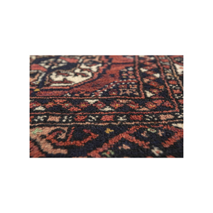 Alfombra de Lana Kiaan de Gran Tamaño, Color Rojo Naranja, Anudada a Mano, con Medallón Rectangular, para Pasillo, Entrada, Modelo Paem-1221, 9x12 - Product Image 3