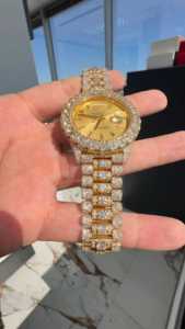 Reloj de Moissanita, Reloj de Diamantes, Reloj con Incrustaciones, Reloj Hip Hop, Reloj de Lujo, Reloj con Incrustaciones, Reloj Automático, Relojes para Hombre - Product Image 2