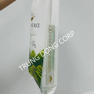 Proveedor de Vietnam, bolsas tejidas de PP laminadas BOPP personalizadas, revestimiento con asa de acabado mate brillante para embalaje de alimentos, impresión en huecograbado - Product Image 1