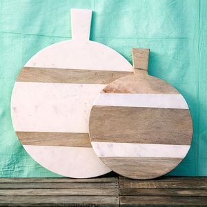 ที่รองแก้วทำจากไม้หินอ่อนทรงกลมสำหรับบ้านสำนักงานหรือโรงแรมบ้านอุ่นสำหรับวางแก้วและเครื่องดื่มทันสมัย - Product Image 5