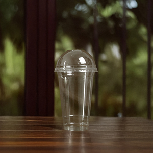 Quang Quan 95mm 16 20 24oz Vasos de plástico desechables transparentes con tapa Tazas de material PP/PET para servir bebidas frías para té con leche - Product Image 3