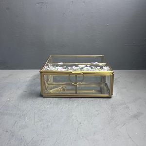 Boîte de rangement pour bijoux, boîte organisateur, boîte imprimée avec finition en laiton - Product Image 4