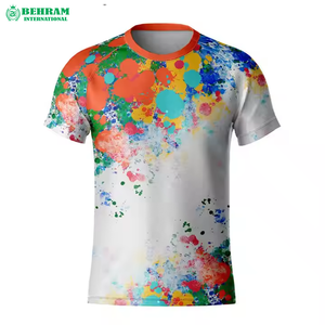 Venta al por mayor de Camisetas Personalizadas de microfibra para hombre, tejido de punto transpirable de secado rápido, 100% algodón, estilos de impresión por sublimación OEM para - Product Image 1