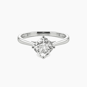 <b>Cushion</b> Cut Solitaire Engagement <b>Ring</b> For Women - Product Image 3