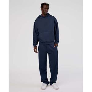 Pantalones Deportivos MVP de Pierna Recta, Color Azul Marino, Ligeros, de Lino, con Cierres, Pliegues y Logotipo Personalizado, 100% Algodón, Tallas XL-6XL - Product Image 3