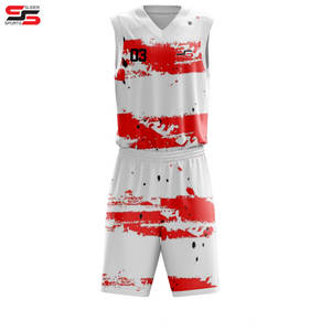 Short de basket-ball d'été camouflage sublimé à la mode à séchage rapide de qualité supérieure uniforme de basket-ball - Product Image 1