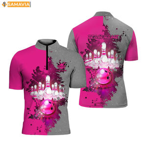 Unisex Bowling Jerseys Moisture Wicking Custom Design Available SAMAVIA Factory Direct Bowling Uniforms - Product Image 5