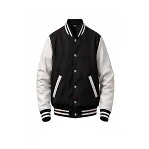 Chaqueta Universitaria de Manga Larga para Hombre, de Alta Calidad, Lisa, en Oferta, Diseño Personalizado, Logotipo de Béisbol Universitario - Product Image 3