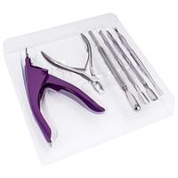 Ensemble d'outils de manucure et pédicure Premium 7 en 1 - Acier inoxydable de qualité chirurgicale sans rouille - Kit en boîte - Accessoires professionnels durables - Personnalisable