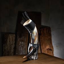 Real Horn Handmade Viking Medieval <b>Large</b> Engraved Drinking Horn Shiny Polished Suitable for <b>Gifting</b> - Product Image 6