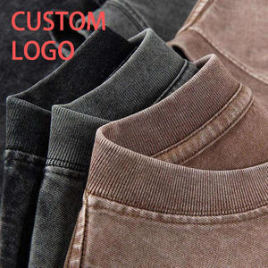 Boxy camiseta LOGO personalizado hombres en blanco peso pesado algodón Raglan recortado Boxy Fit camiseta para hombres - Product Image 5