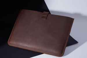 ซองหนังแท้แบบพกพาที่ทนทานแบบวินเทจพร้อมฝาปิดหรือซิปการออกแบบที่หรูหราสำหรับการทำงานและ GLS-0204ในสำนักงาน - Product Image 2