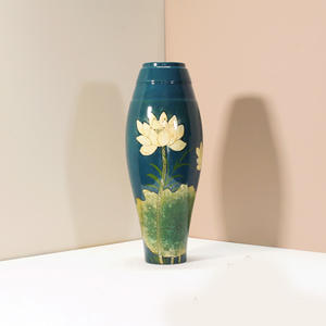 High quality lacquerware wholesale cheap price stylish lacquer <b>vase</b> handmade lacquered <b>vases</b> - Product Image 5