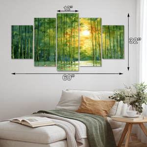 Decoración de Pared de Bambú DreamCraft Vietnam, Juego de Decoración Artesanal de Metal para Interiores y Exteriores, Decoración Navideña con Patrones Colgantes - Product Image 3